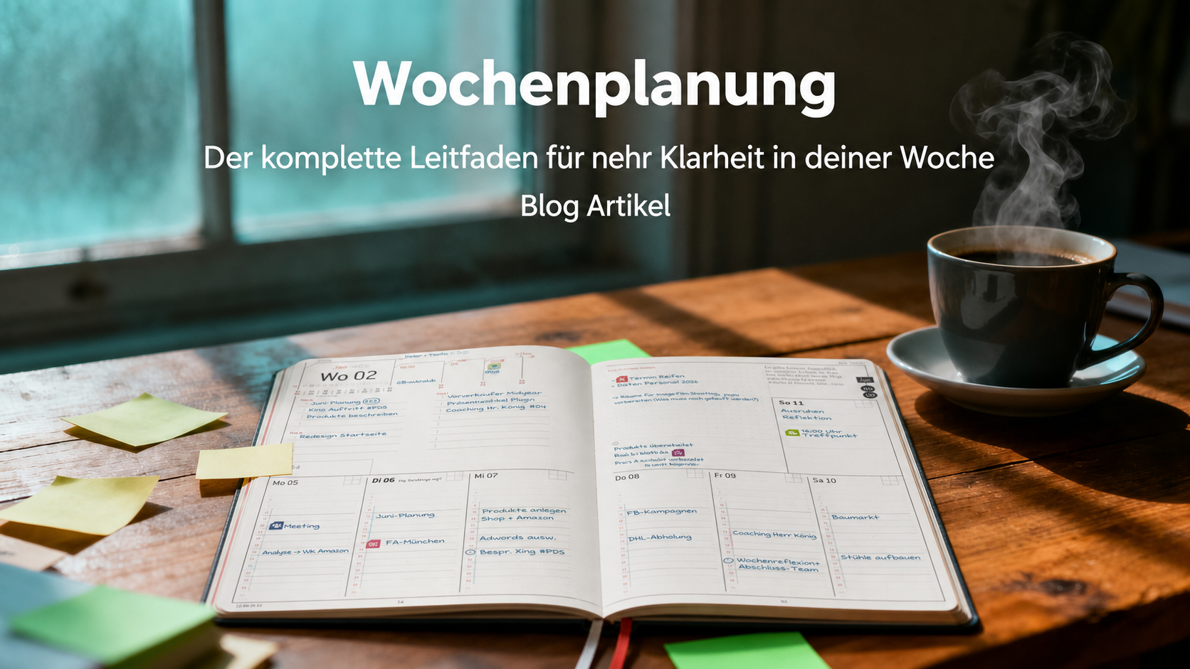 Wochenplanung: Der komplette Leitfaden für mehr Klarheit in deiner Woche