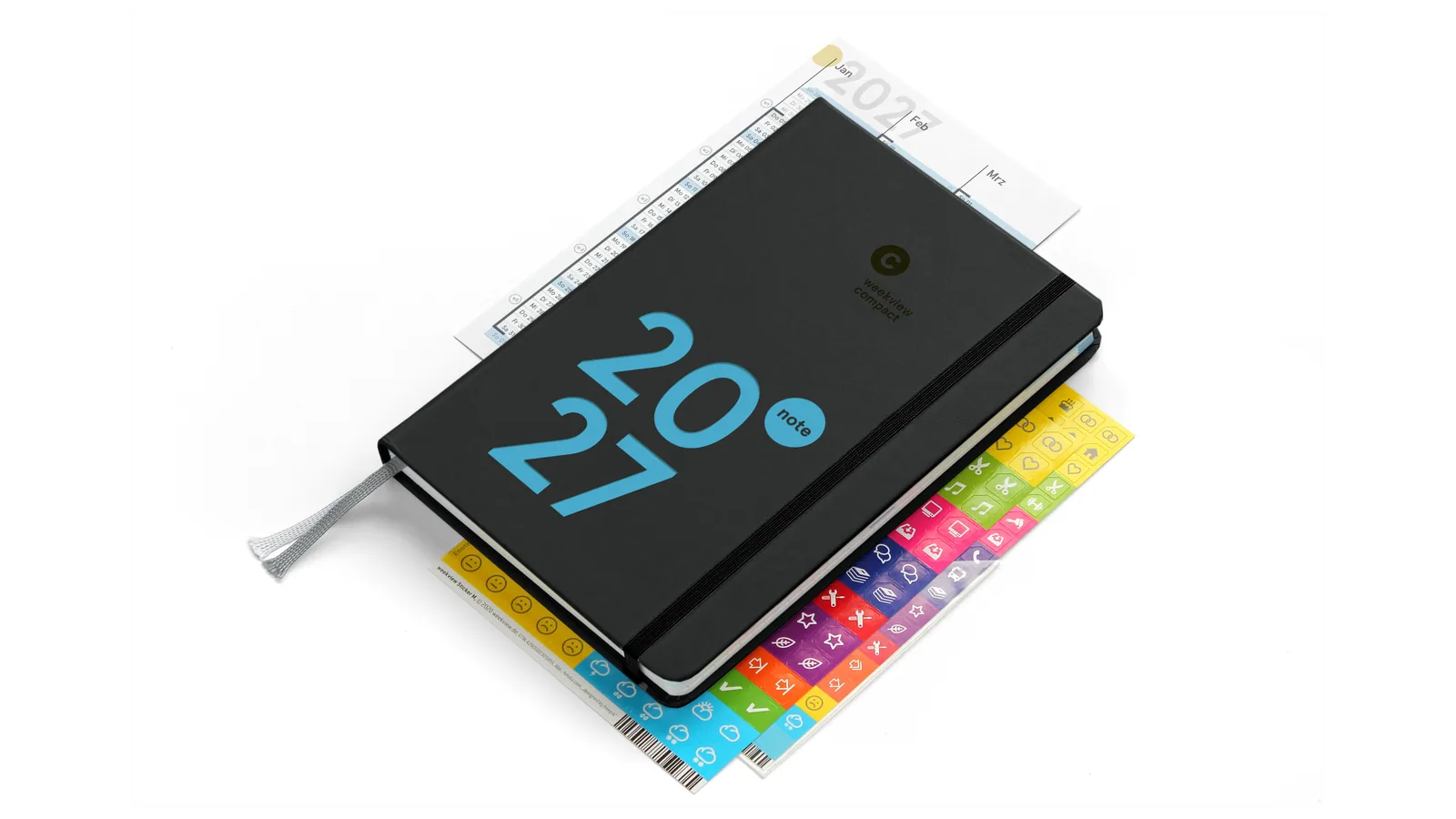 weekview compact note 2027: Der Wochenplaner im A6+-Format mit großem Notizteil